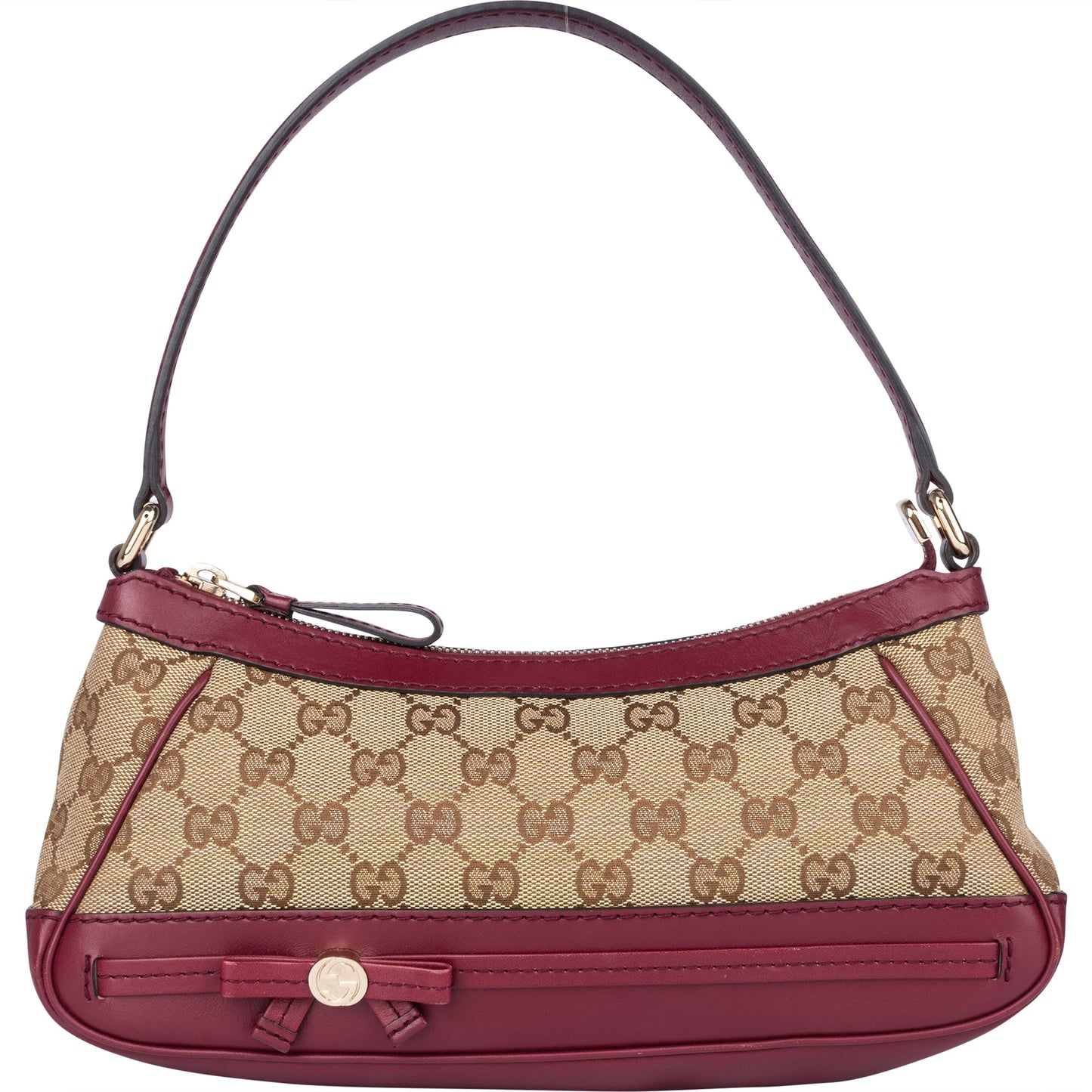 Gucci GG Monogram Ribbon Shoulder Bag