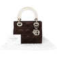 Christian Dior Limited Quilted Satin Crystal Lady Dior Handbag