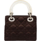 Christian Dior Limited Quilted Satin Crystal Lady Dior Handbag