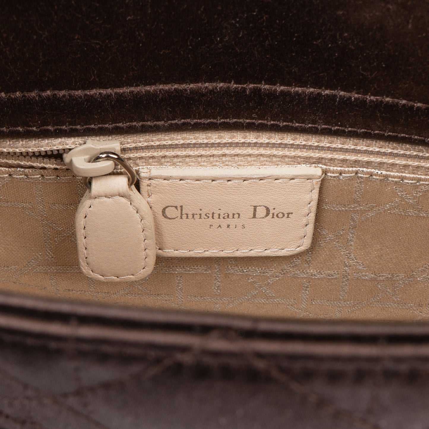 Christian Dior Limited Quilted Satin Crystal Lady Dior Handbag