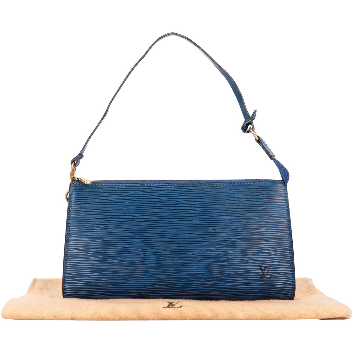 Louis Vuitton Blue Epi Leather Pochette Accessoire