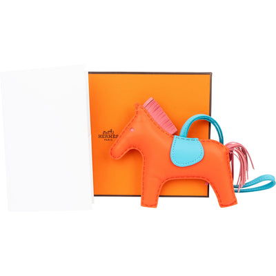 Hermès Tricolor Leather Rodeo MM Pendant