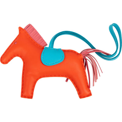 Hermès Tricolor Leather Rodeo MM Pendant