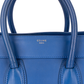 Celine Blue Leather Shoulder Luggage Bag