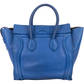 Celine Blue Leather Shoulder Luggage Bag