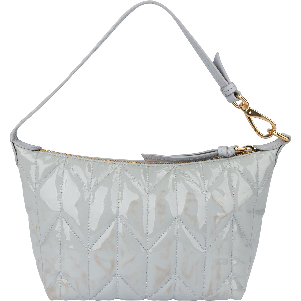 Miu Miu Mini aus gestepptem Lackleder – Ansicht 5