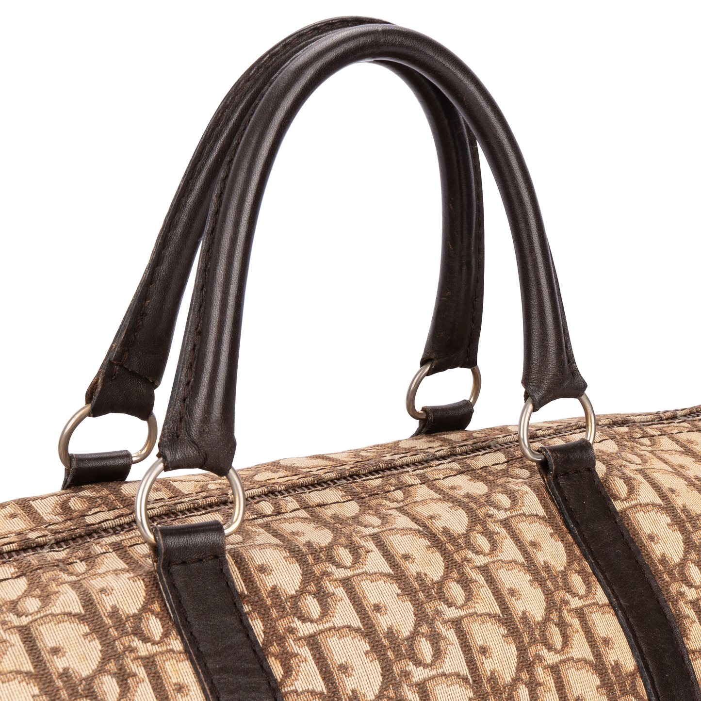 Christian Dior Vintage Trotter Monogram Boston 40 Handbag