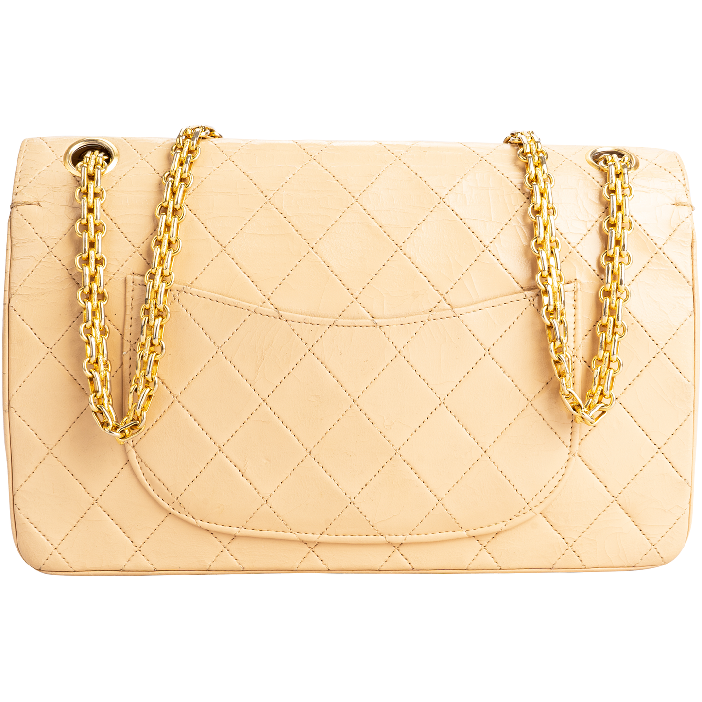 Chanel Quilted Lambskin 24K Gold Medium Double Flap Bag