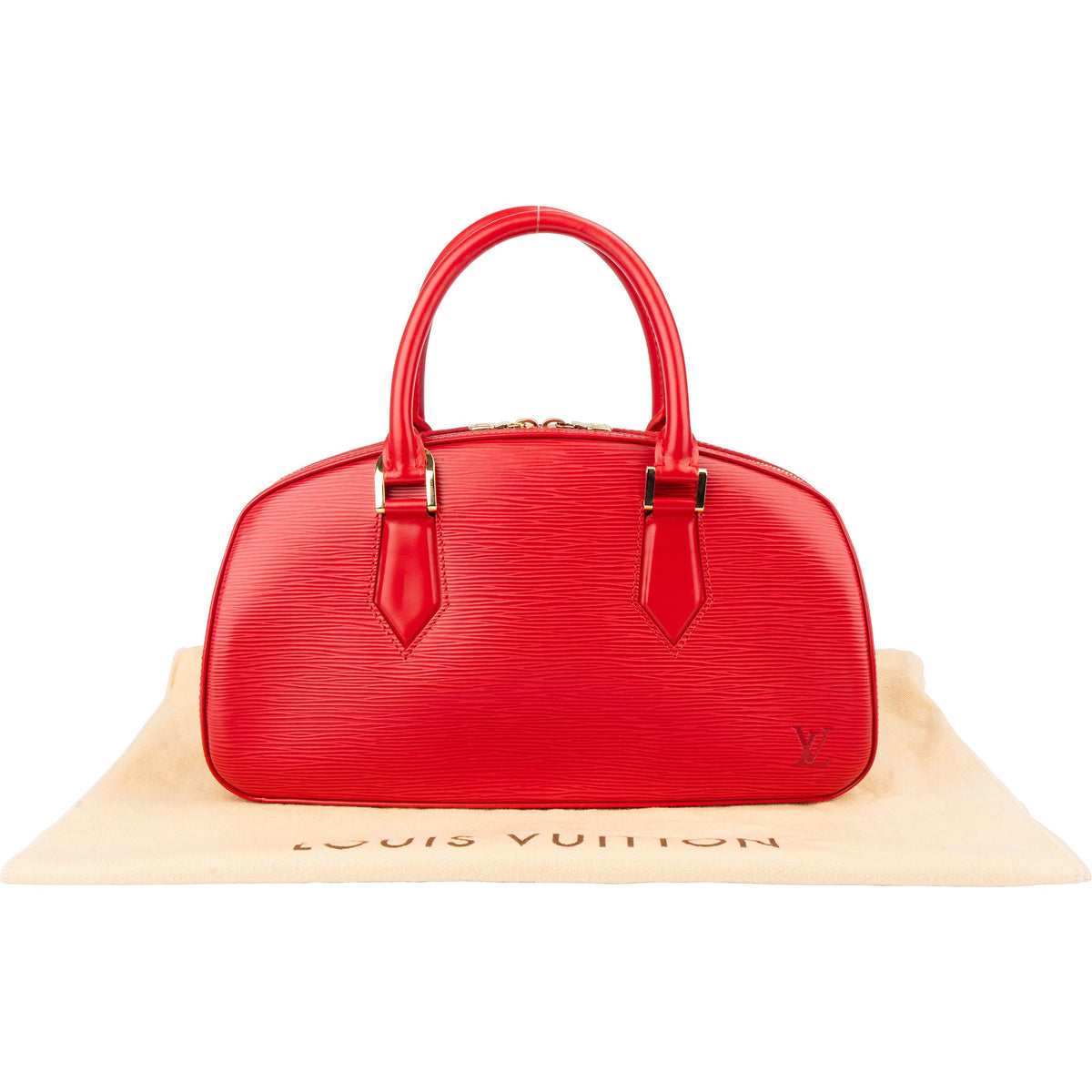 Louis Vuitton Rouge Epi Leather Jasmin Handbag