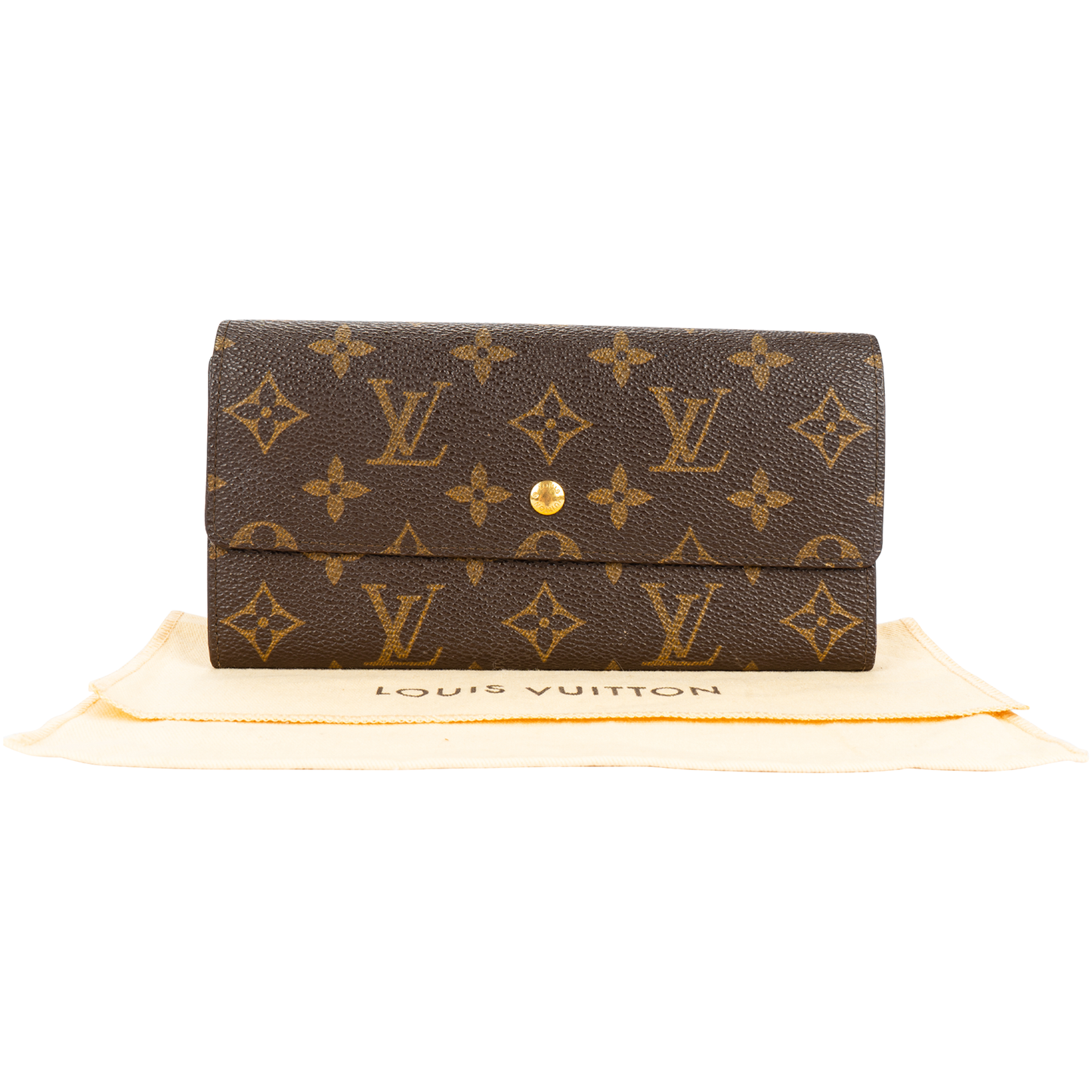 Louis Vuitton Canvas Monogram Sarah Long Wallet