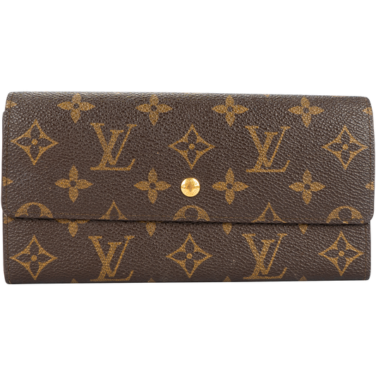 Louis Vuitton Canvas Monogram Sarah Long Wallet