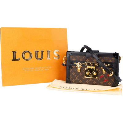 Louis Vuitton Canvas Monogram Petite Malle Crossbody Bag
