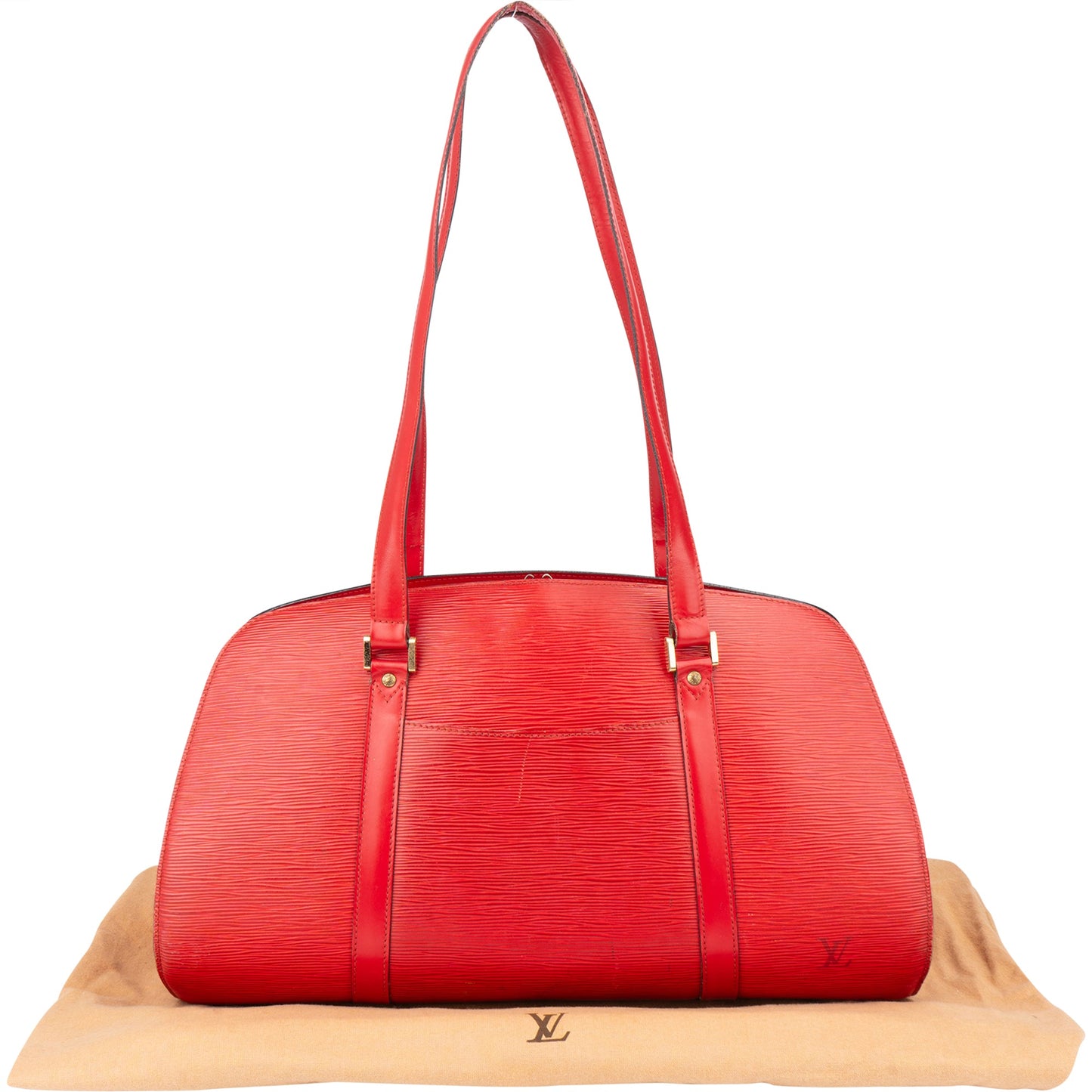 Louis Vuitton Rouge Epi Leather Solferino GM Shoulder Bag