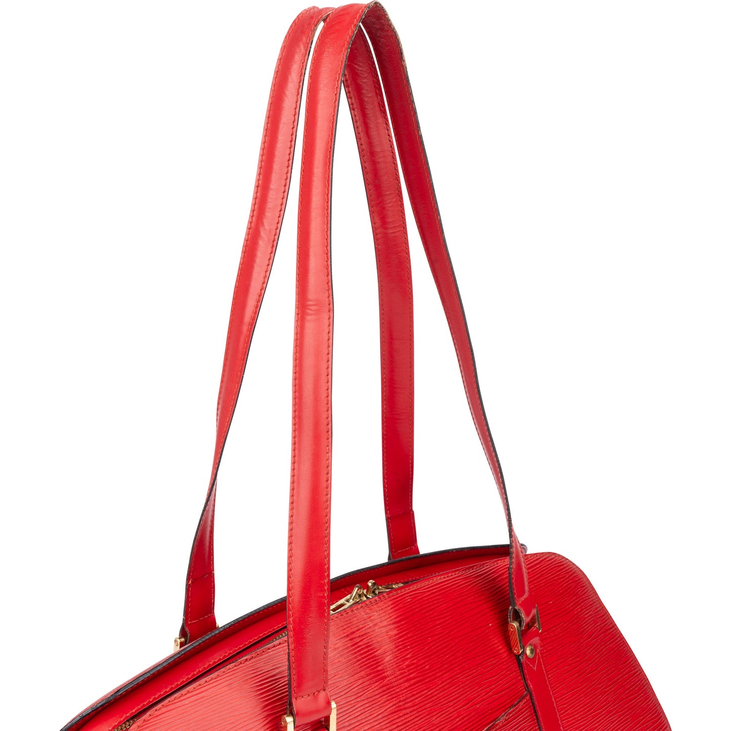 Louis Vuitton Rouge Epi Leather Solferino GM Shoulder Bag