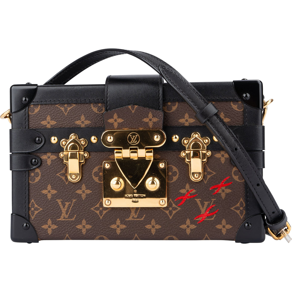 Louis Vuitton Canvas Monogram Petite Malle Crossbody Bag