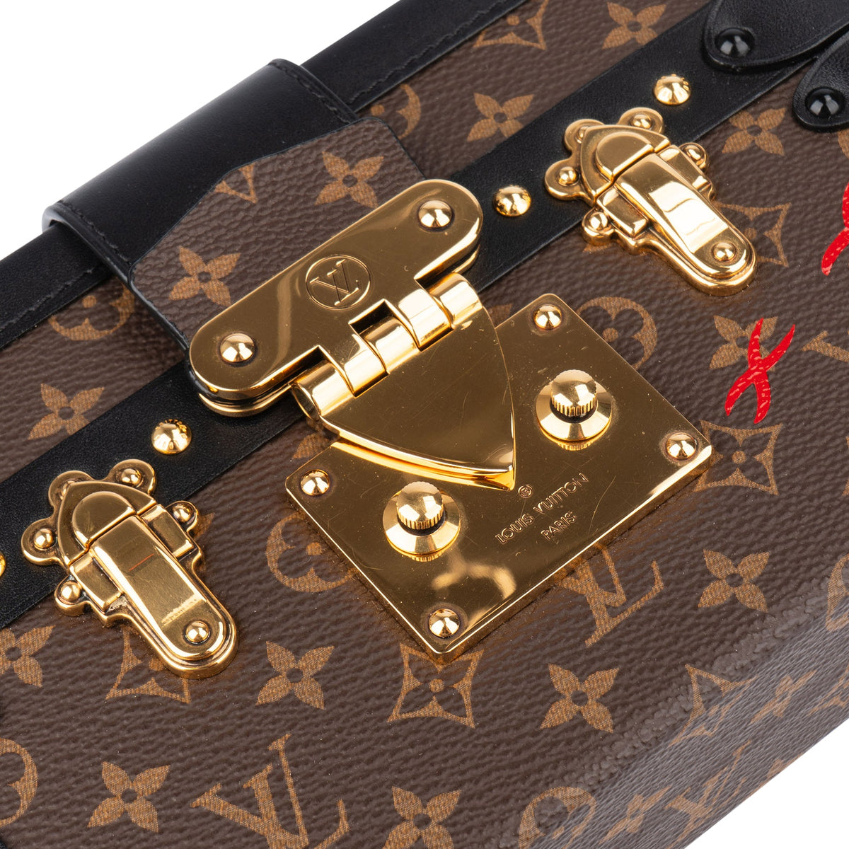 Louis Vuitton Canvas Monogram Petite Malle Crossbody Bag