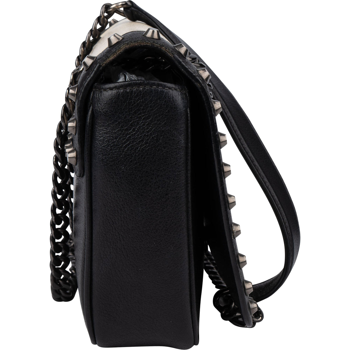 Prada Bicolor Leather Glace Crossbody Bag