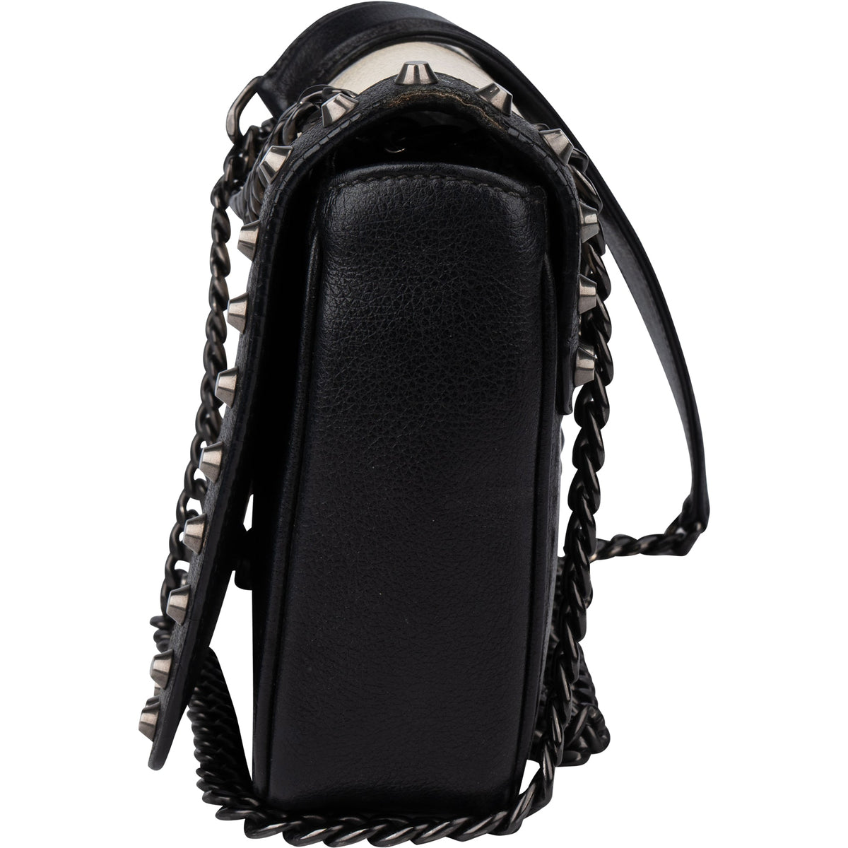 Prada Bicolor Leather Glace Crossbody Bag