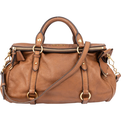 Miu Miu Classic Leather City Handbag