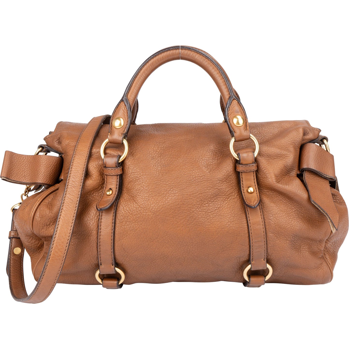 Miu Miu Classic Leather City Handbag
