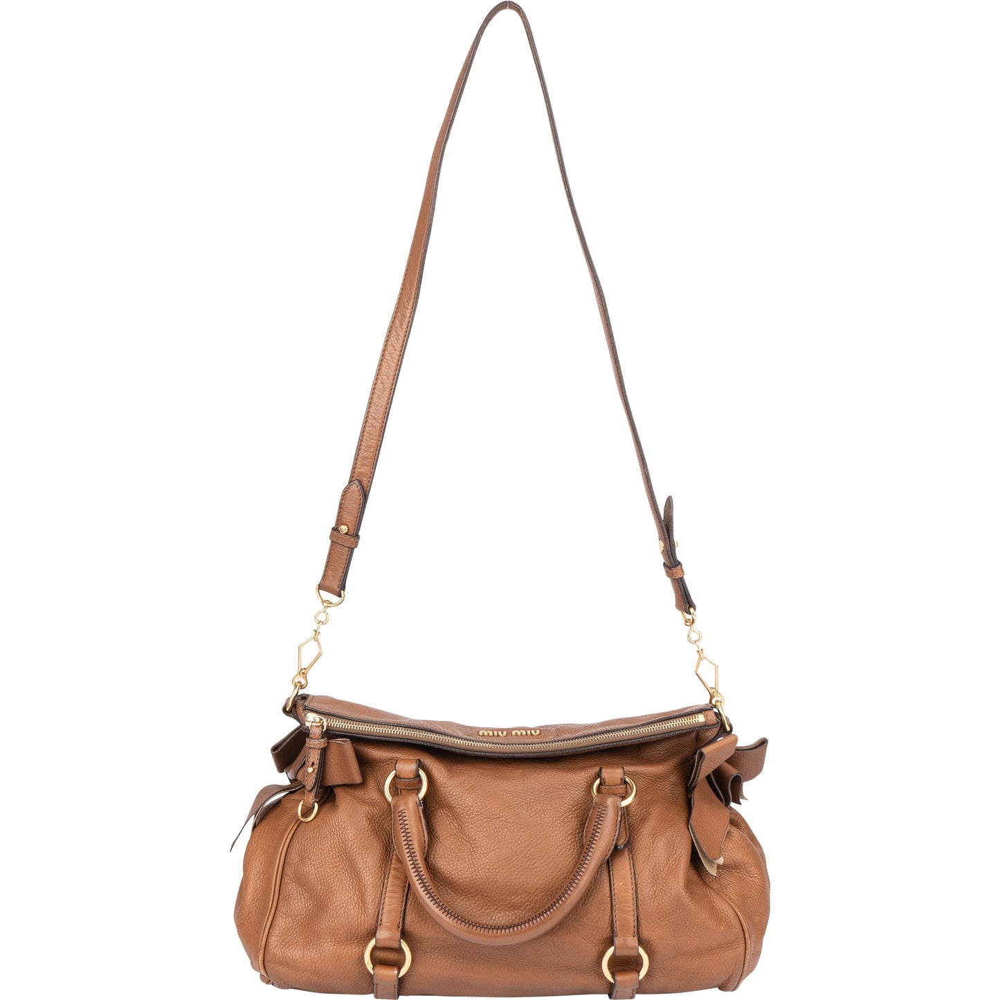 Miu Miu Classic Leather City Handbag