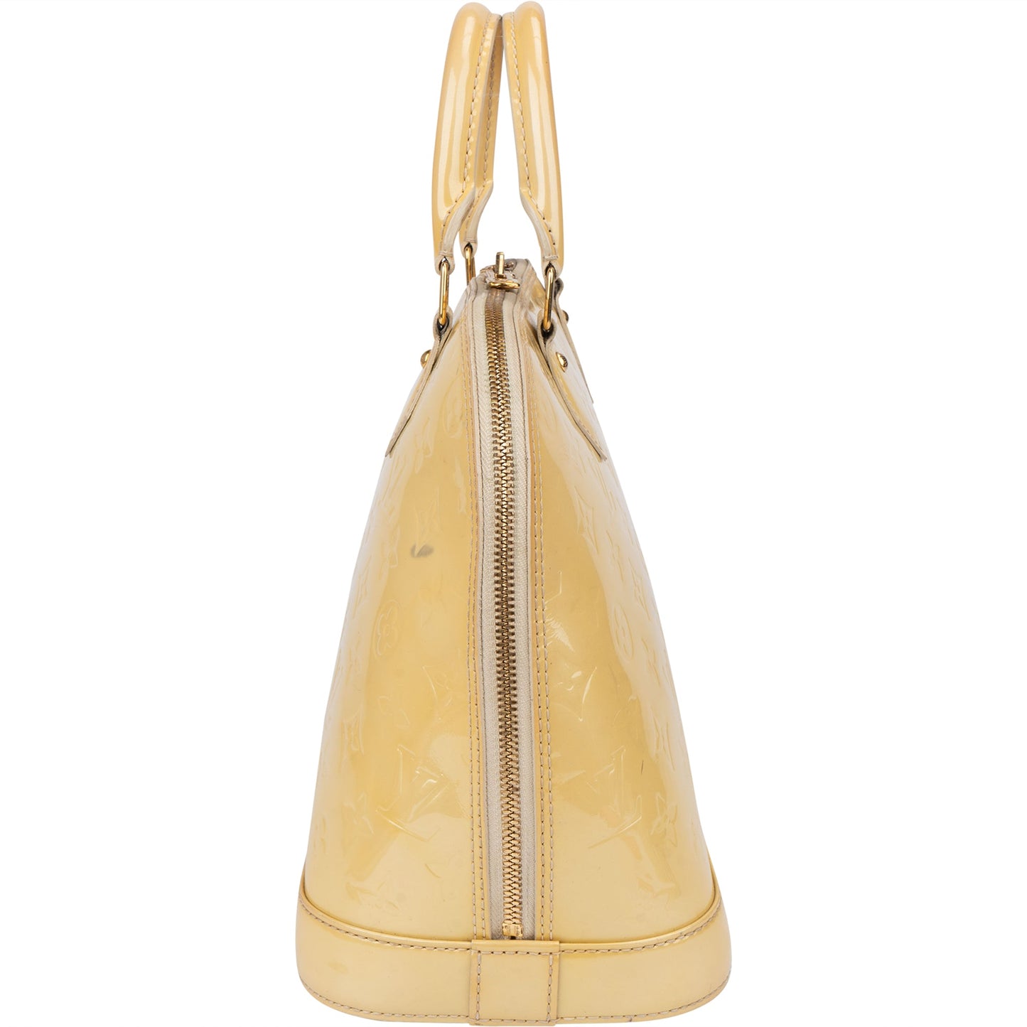 Louis Vuitton Jaune Vernis Monogram Alma PM Handbag