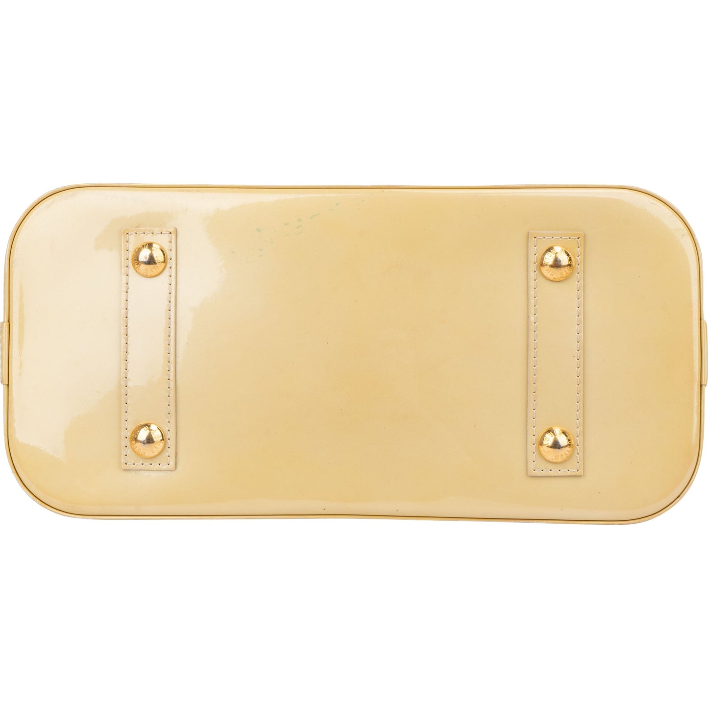Louis Vuitton Jaune Vernis Monogram Alma PM Handbag
