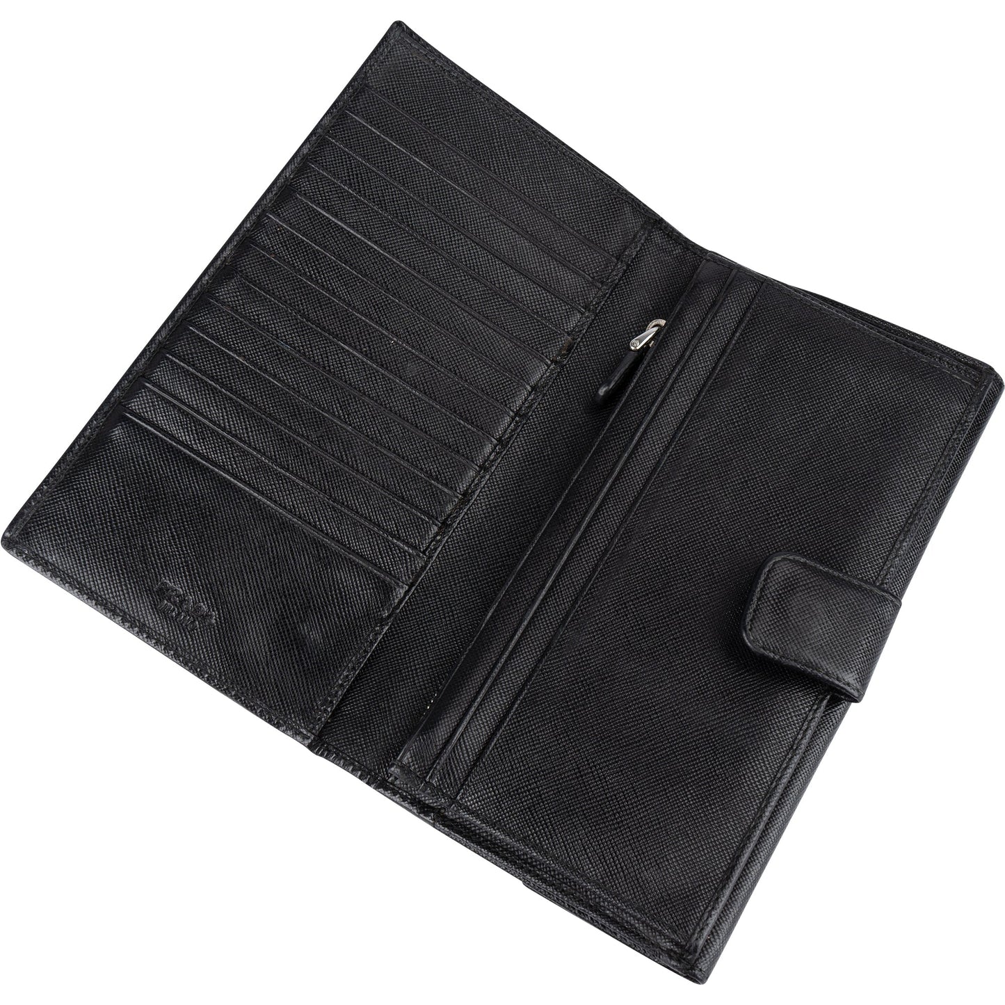 Prada Saffiano Leather Triangel Continental Wallet