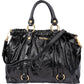 Miu Miu Black Patent Leather City Handbag