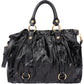 Miu Miu Black Patent Leather City Handbag