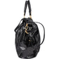 Miu Miu Black Patent Leather City Handbag