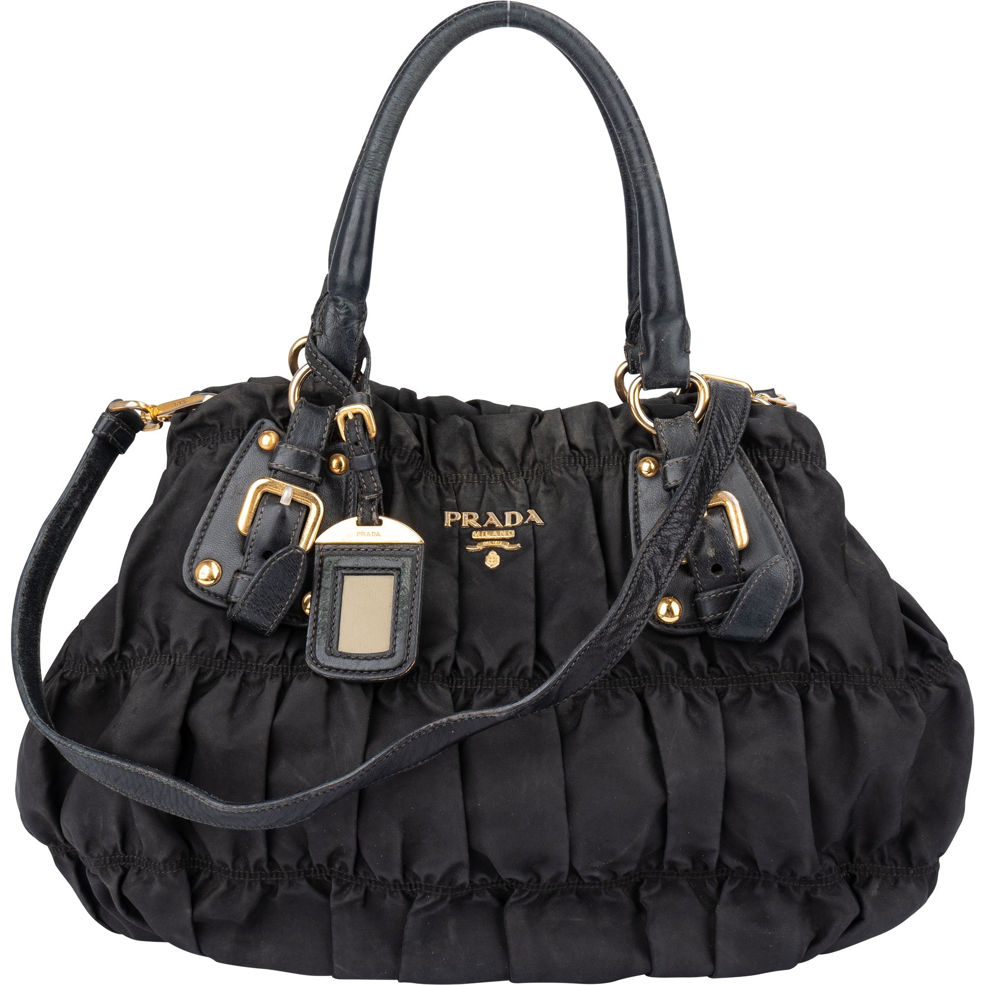 Prada Quilted Nylon City Handbag