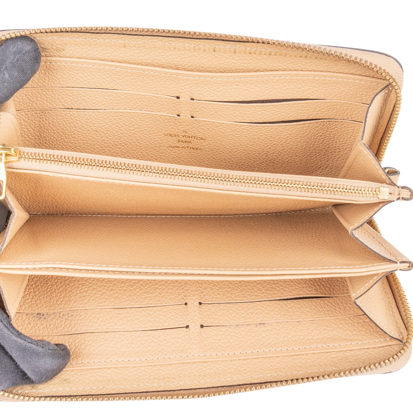 Louis Vuitton Leather Monogram Empreinte Zippy Wallet