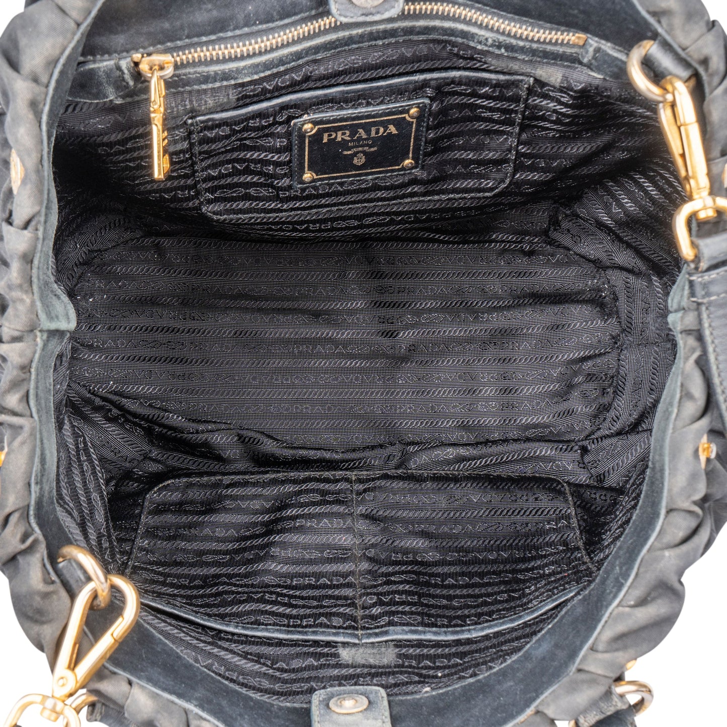 Prada Quilted Nylon City Handbag