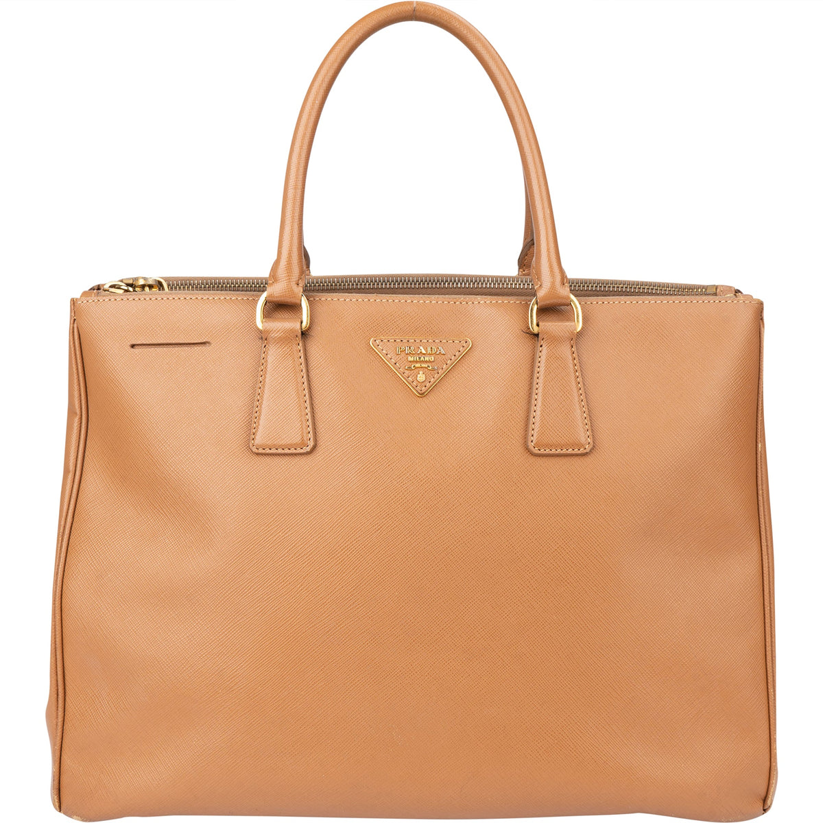 Prada Brown Leather Galleria Handbag