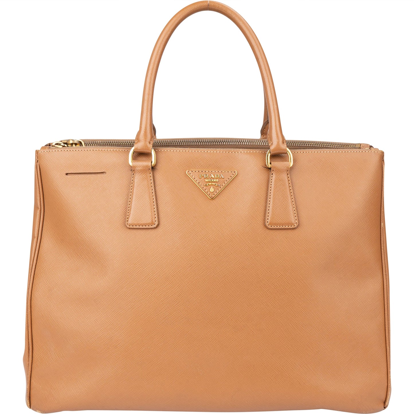 Prada Brown Leather Galleria Handbag