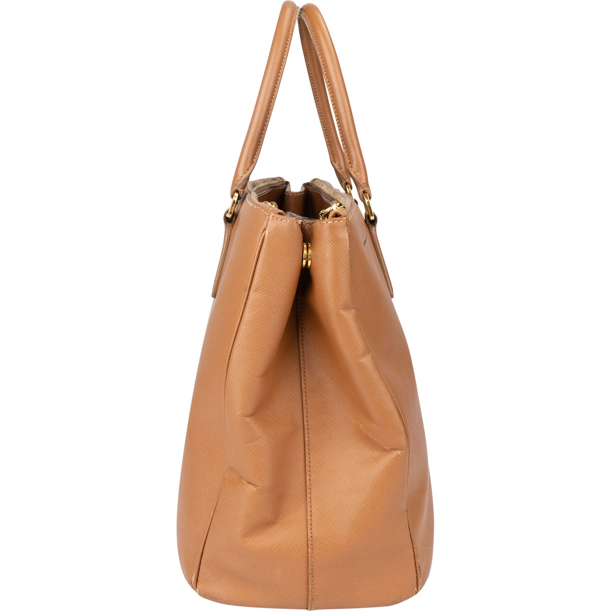 Prada Brown Leather Galleria Handbag