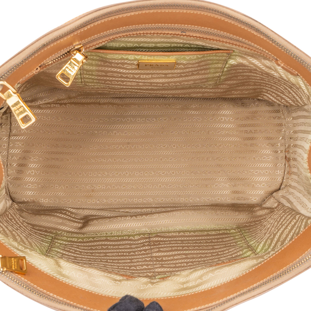 Prada Brown Leather Galleria Handbag
