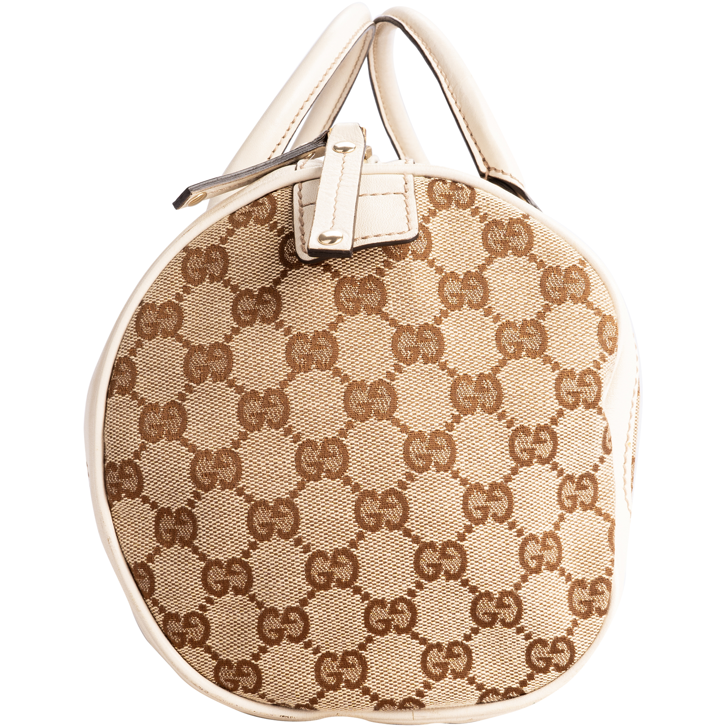 Gucci Monogram Trophy Flower Boston Bag