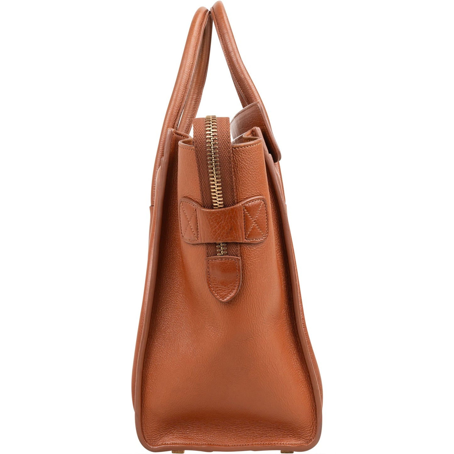 Céline Brown Leather Luggage Handbag