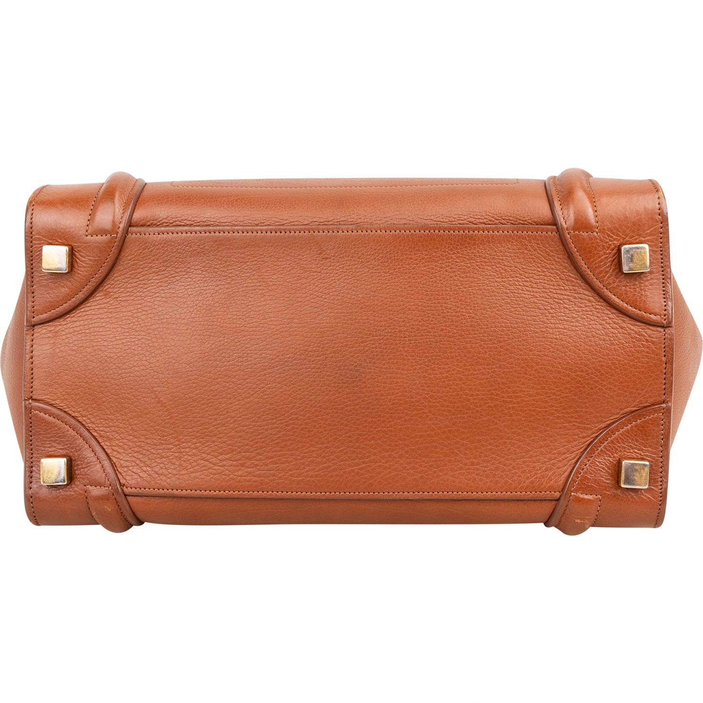 Céline Brown Leather Luggage Handbag