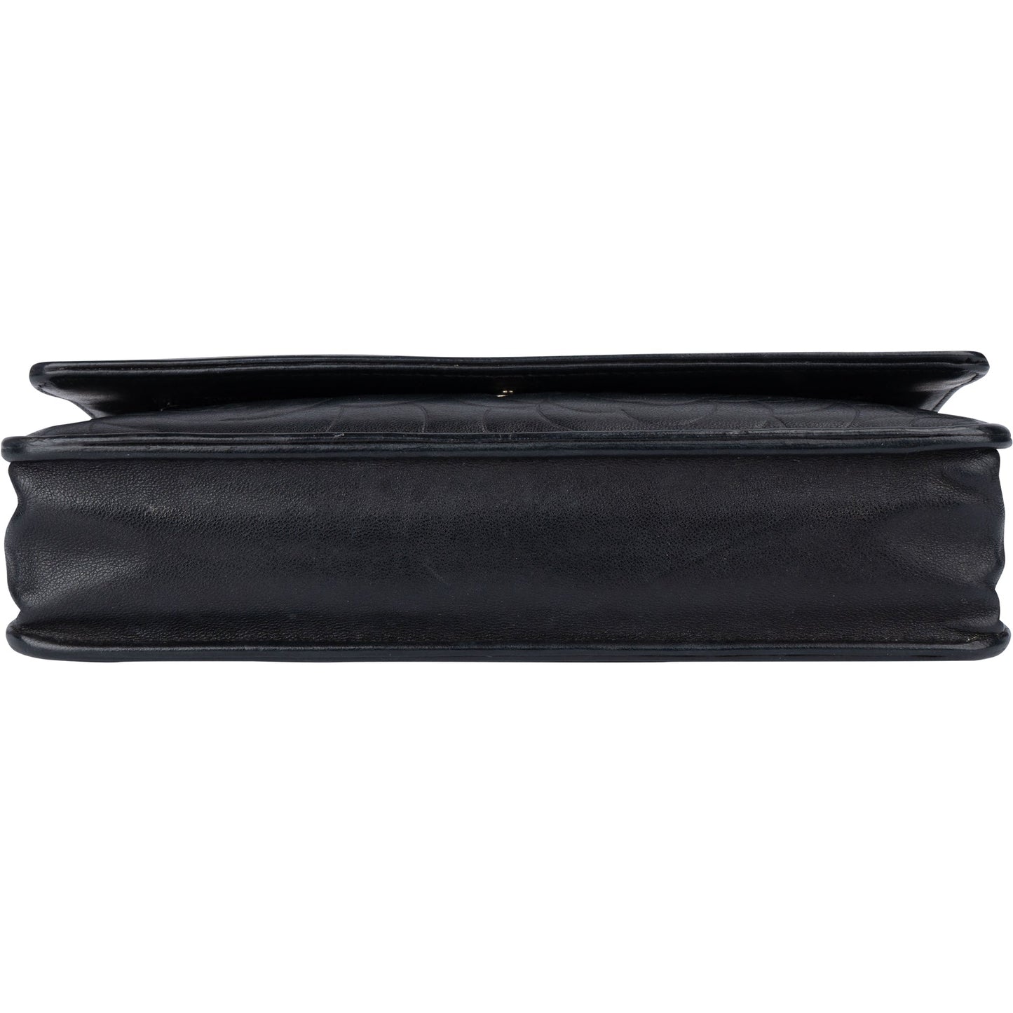 Chanel Lambskin Camellia Wallet On Chain Crossbody Bag