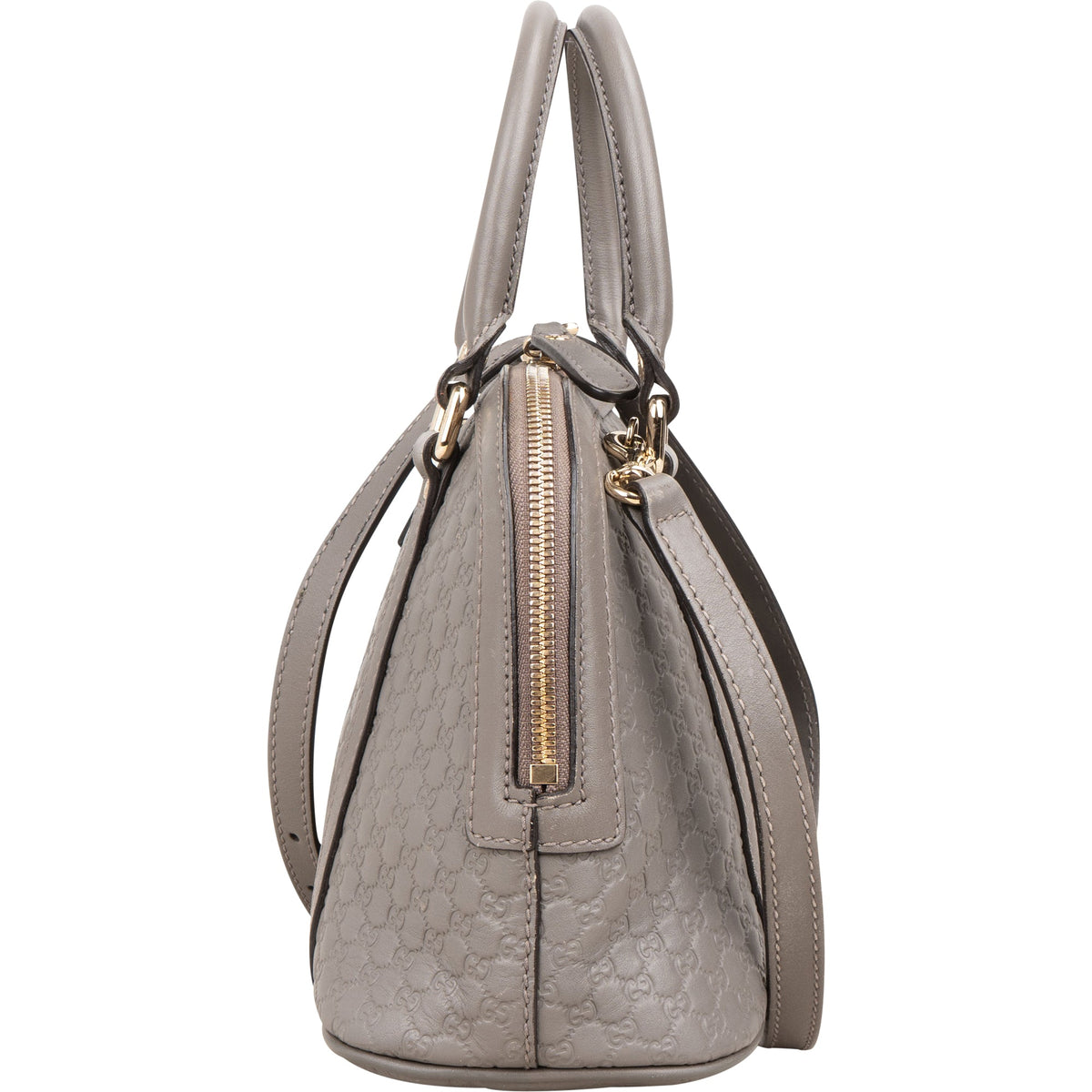 Gucci Microguccissima Leather Grey Mini Dome Handbag