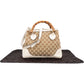 Gucci Monogram GG Canvas Diana Bambus Handle Small Tote Handbag