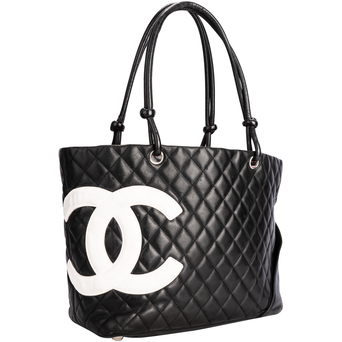 Chanel Black Cambon Line Leather Tote Bag