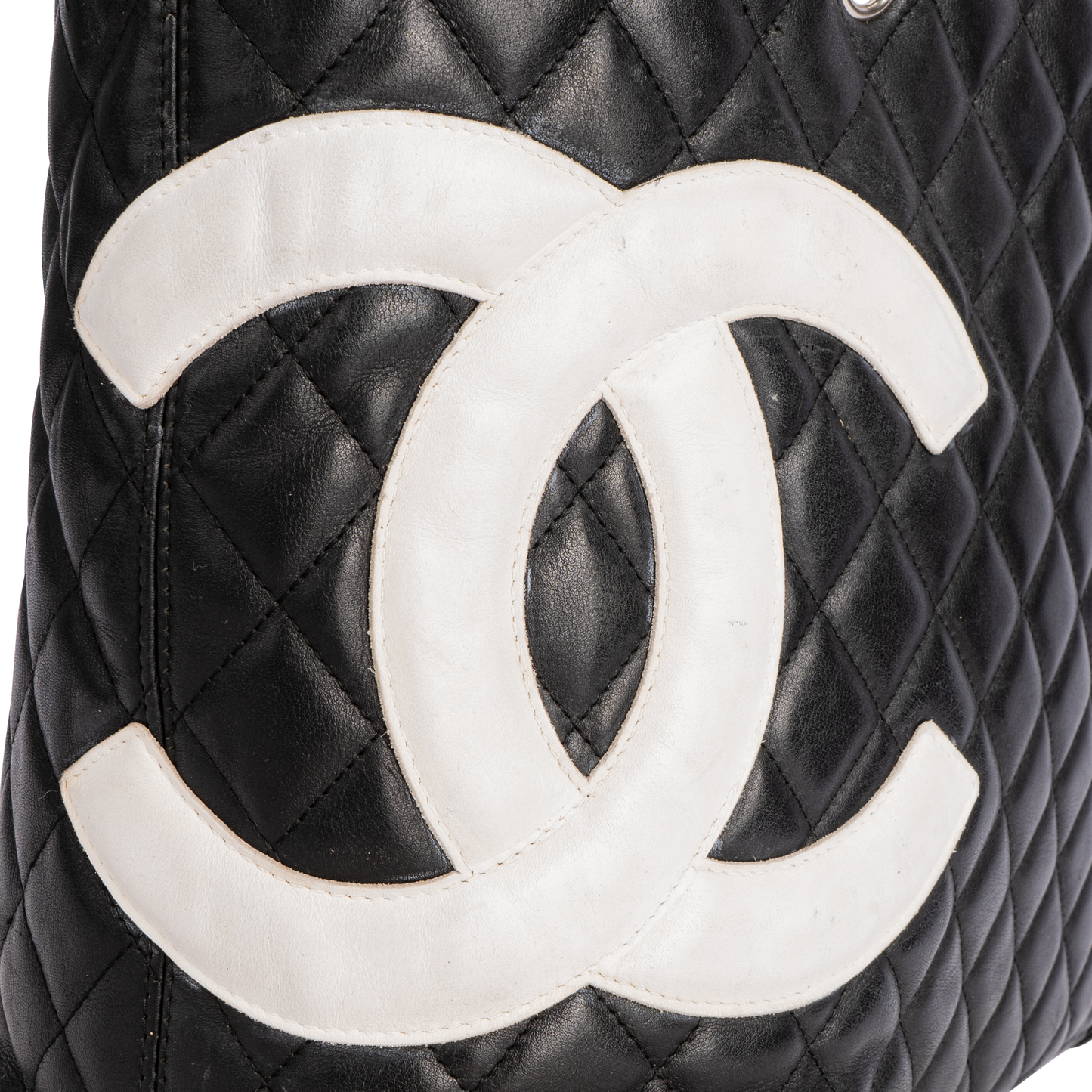 Chanel Black Cambon Line Leather Tote Bag