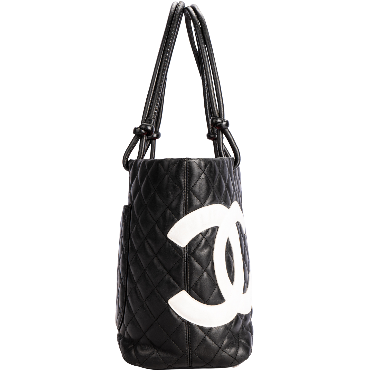 Chanel Black Cambon Line Leather Tote Bag