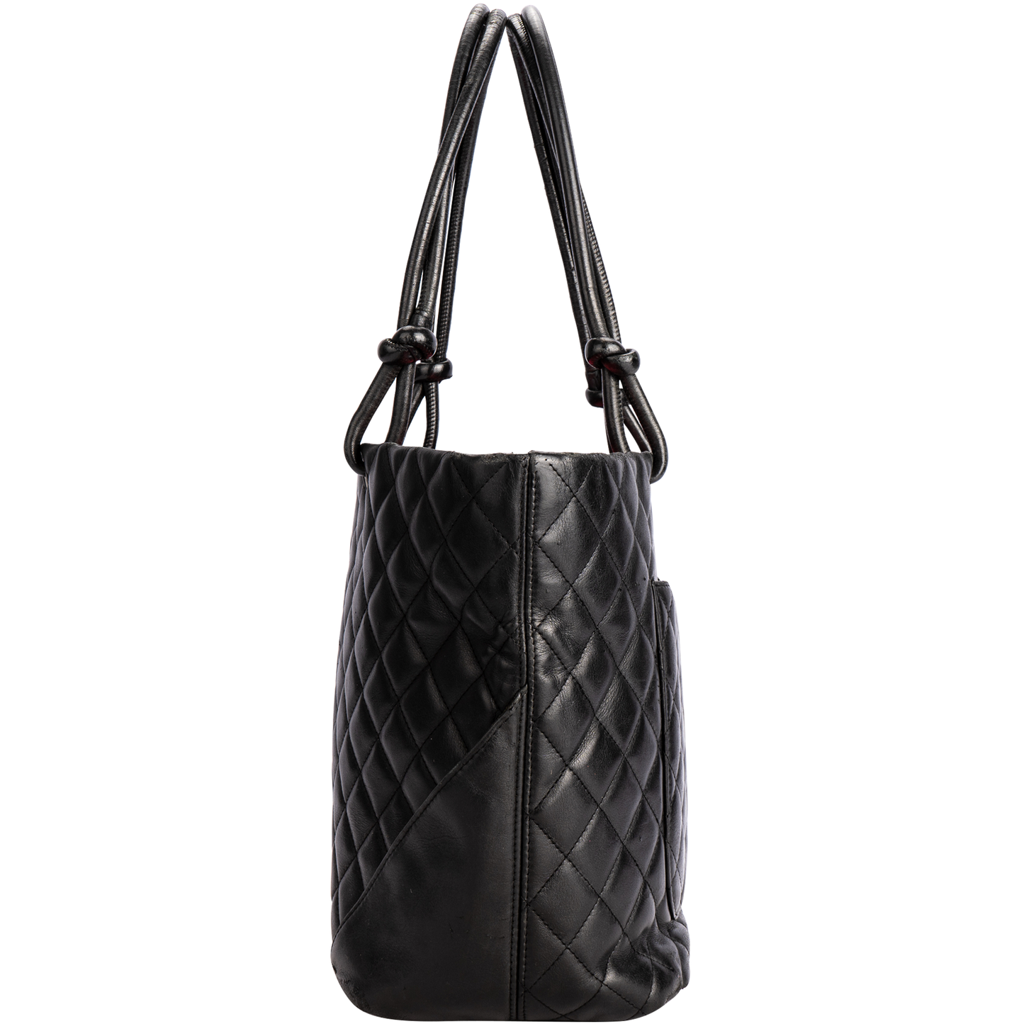 Chanel Black Cambon Line Leather Tote Bag