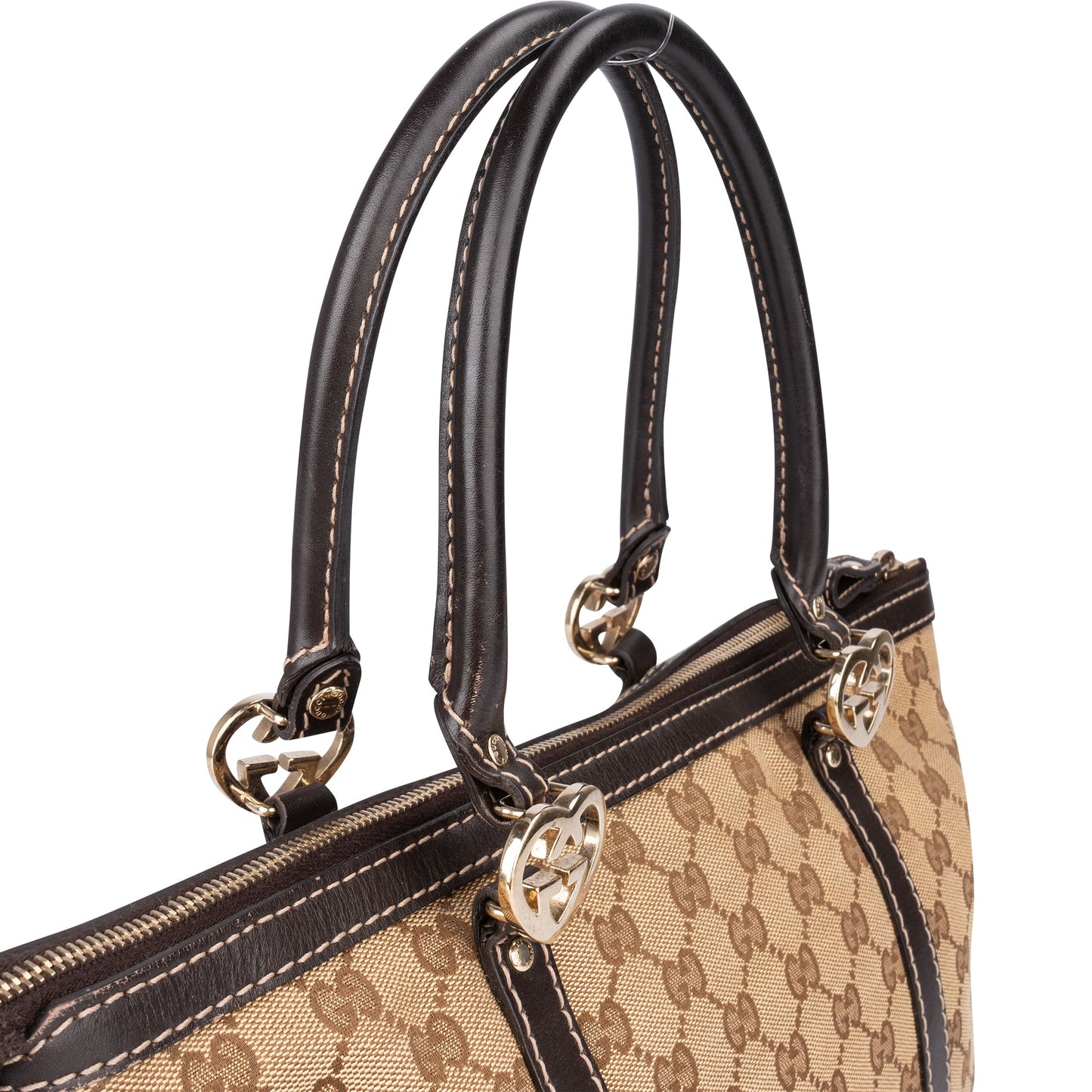 Gucci GG Monogram Twin Heart Handbag