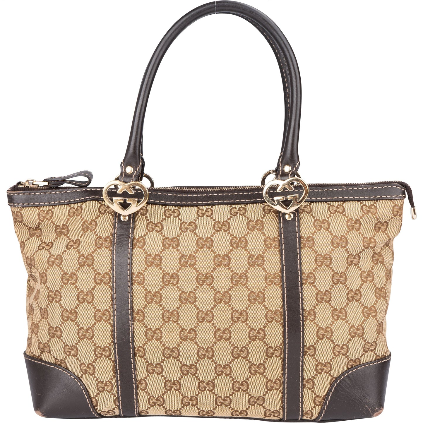 Gucci GG Monogram Twin Heart Handbag